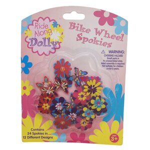 Ride Along Dolly Colorful Flower and Butterfly Bike Wheel Spokies Bicycle Access
